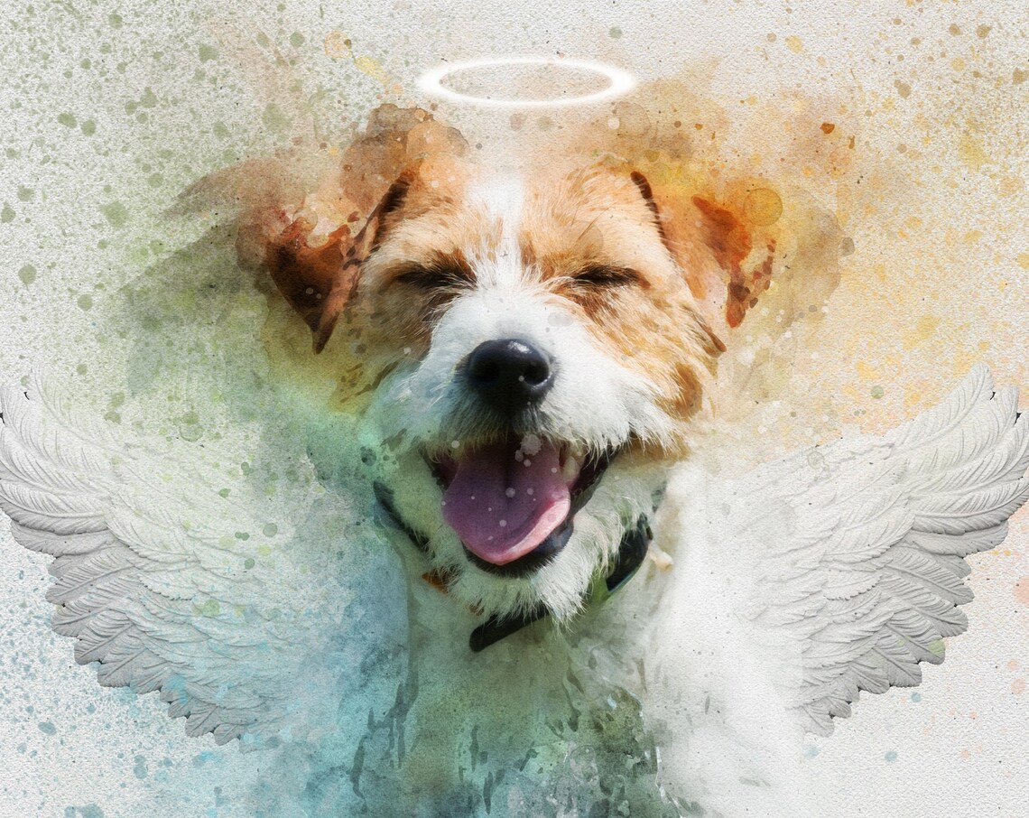Watercolor Pet Portrait From Photo, Custom Dog Art Print - Image 4