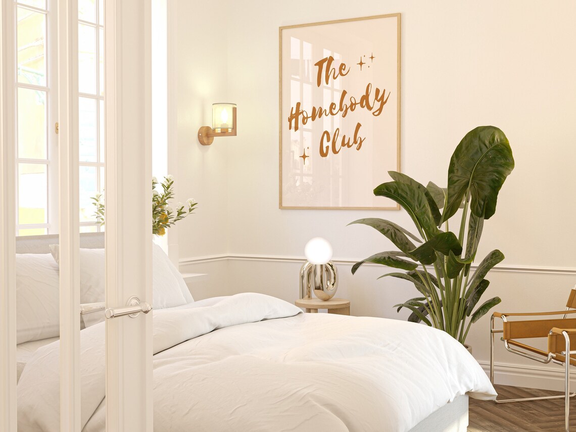 The Homebody Club Typography Poster, Dorm Decor - Image 2