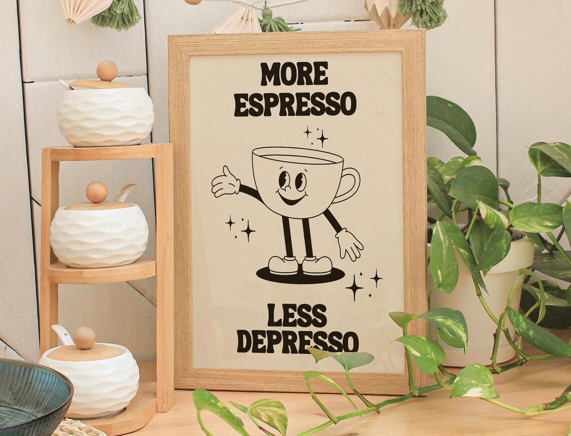 Coffee Bar Lovers Ideas, Kitchen Decor Art Print - Image 2