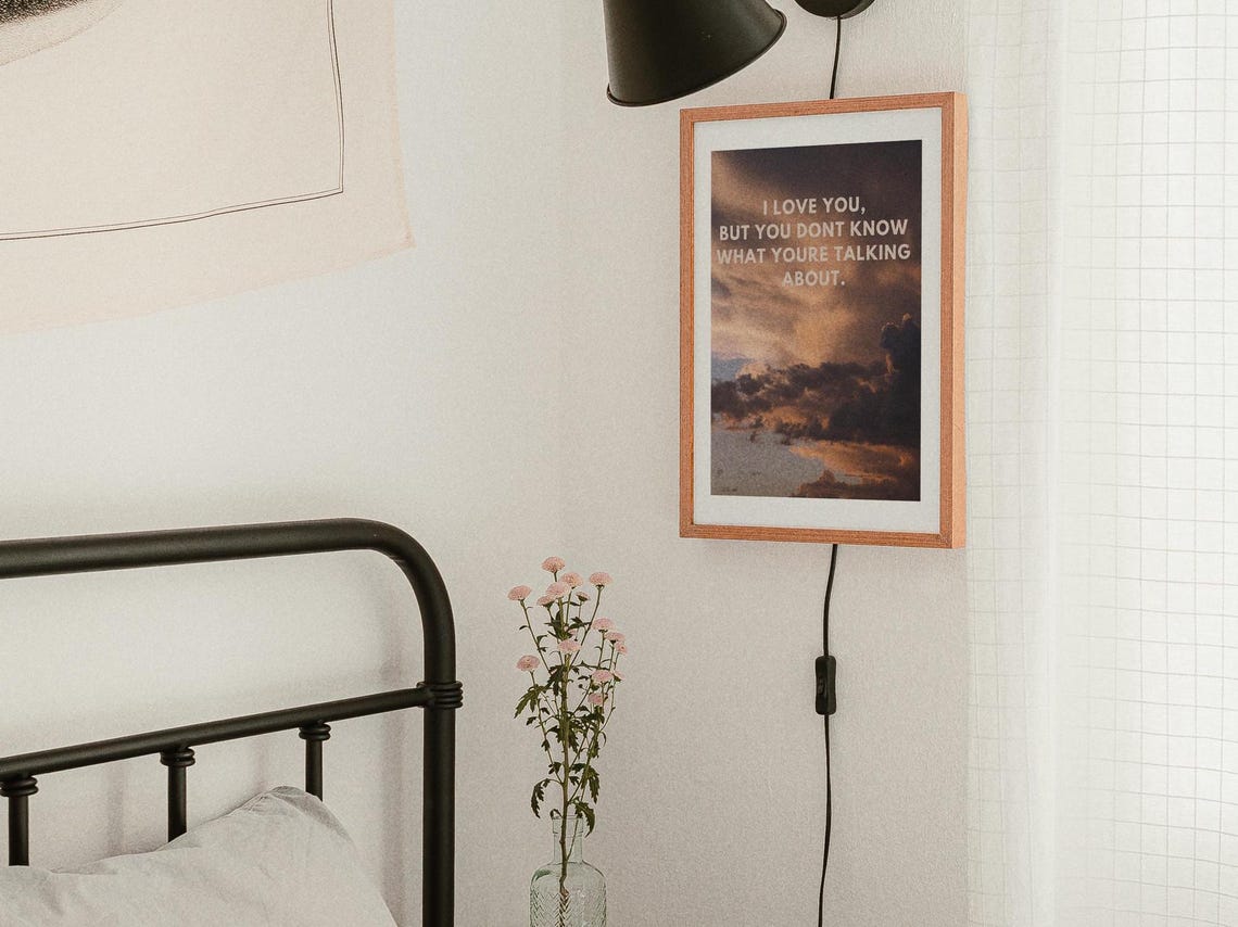 Wes Anderson Art Print Poster Moonlight Kingdom Movie Wall Art Wes Anderson Quote I Love You But I Dont Know What Youre Saying Wall Art - Image 3