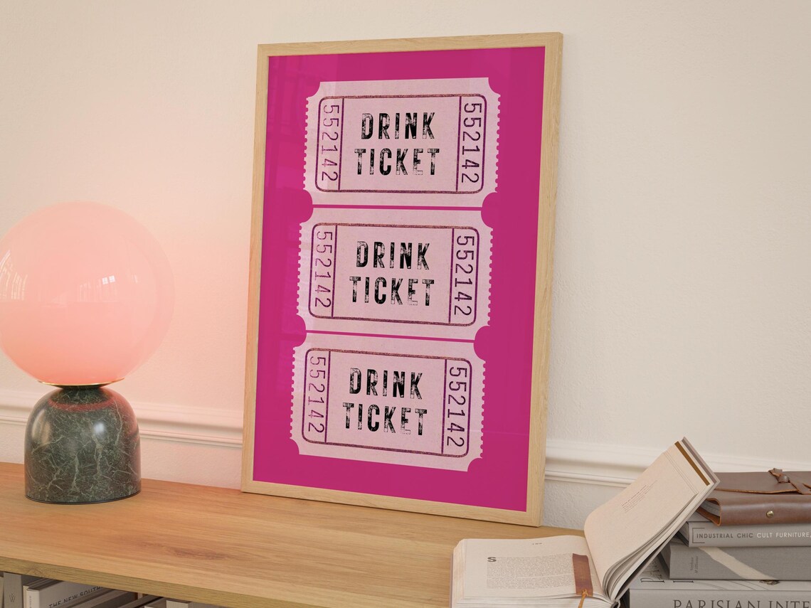 Good Times Ticket, Retro Preppy Dorm Decor - Image 2