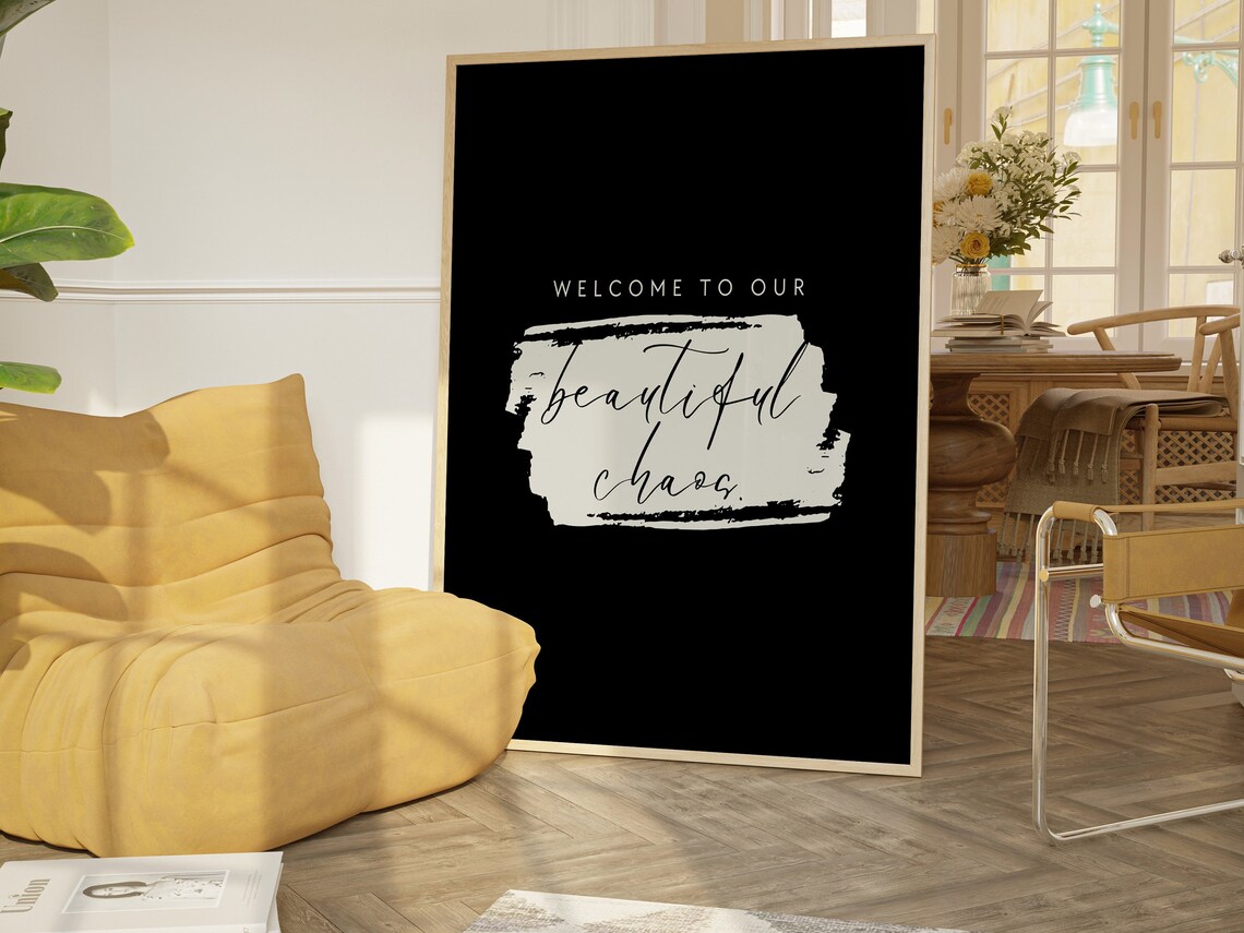 Welcome To Our Beautiful Chaos, Modern Farmhouse - Image 2