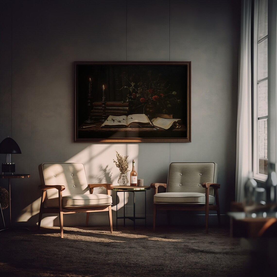 Book Still Life Dark Academia Art Print, Moody Decor - Image 3
