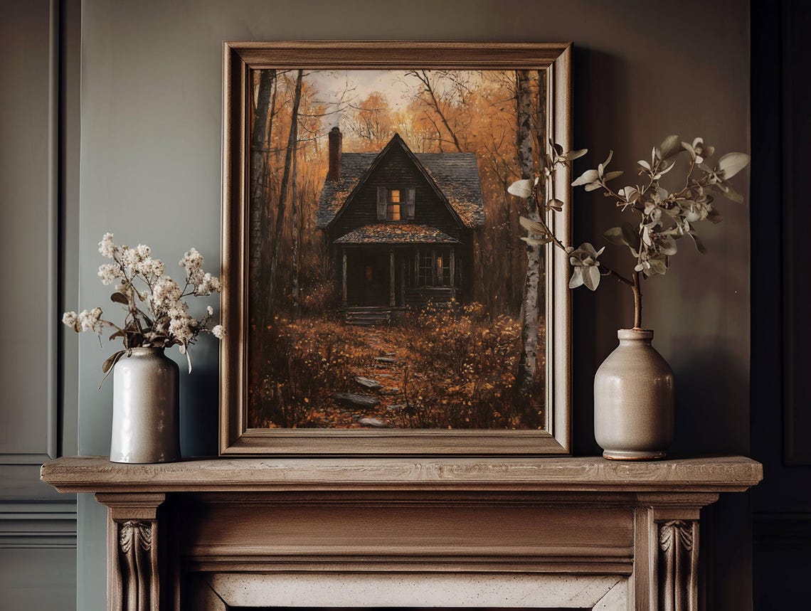 Fall Wall Art Dark Cottagecore Decor Vintage Farmhouse Wall Art Rustic Art Print - Image 6