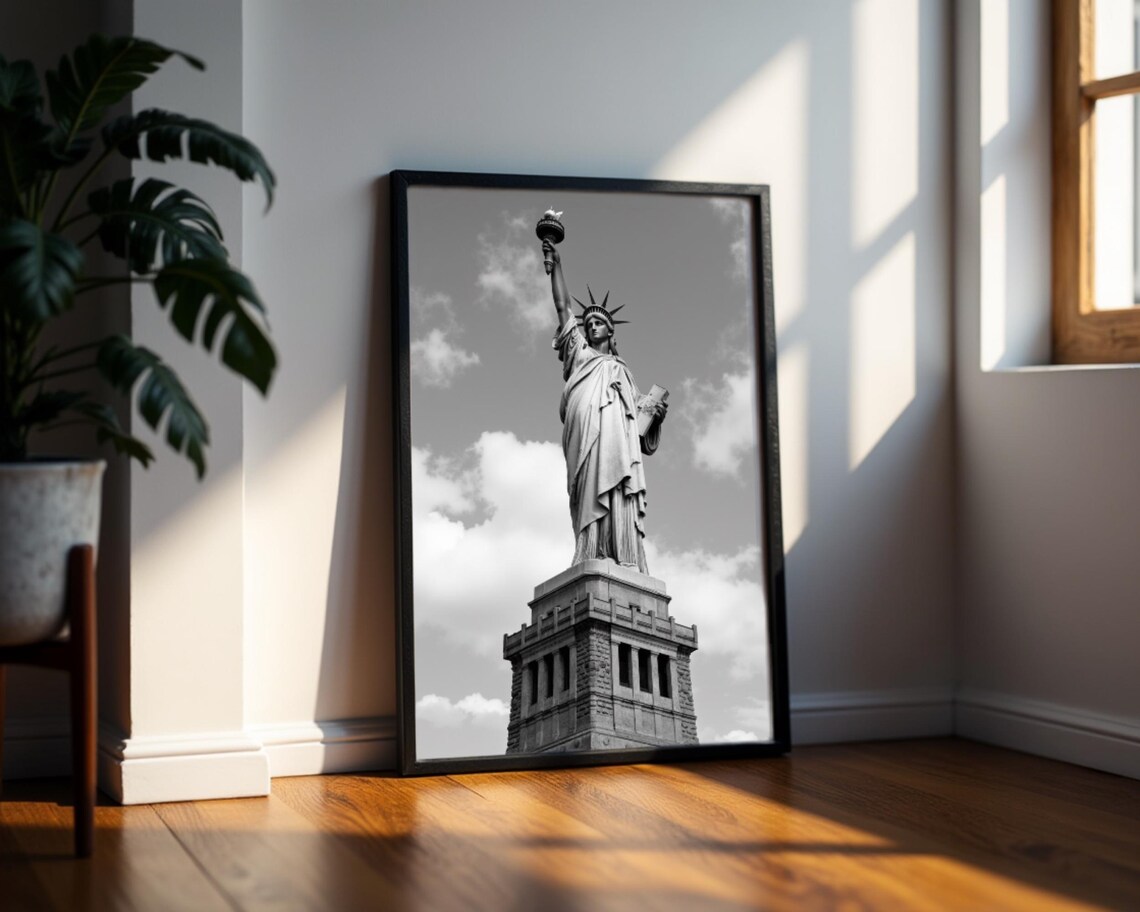 Statue Of Liberty Poster, Minimalist New York