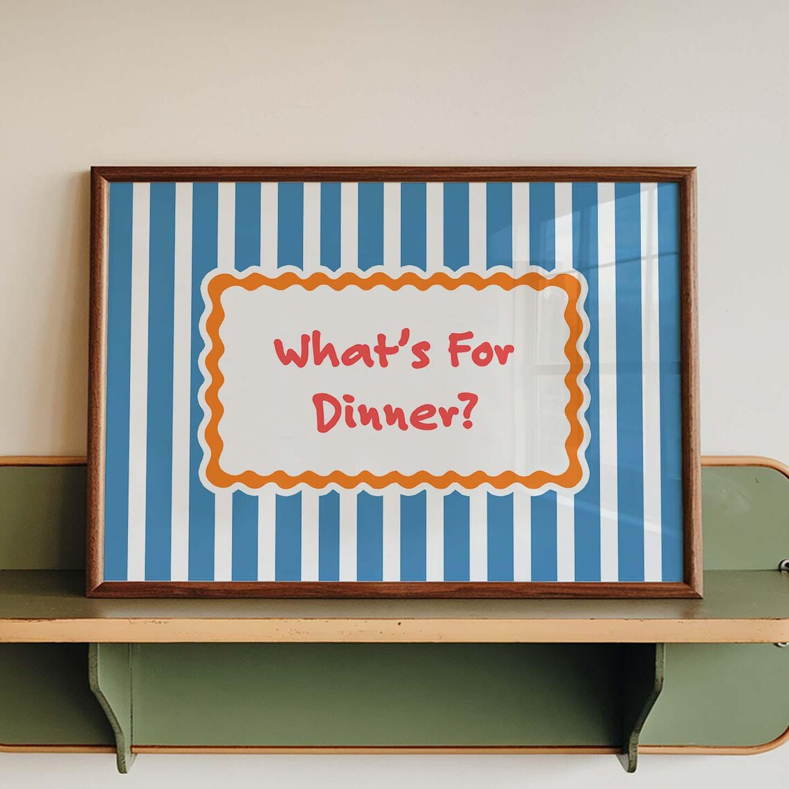 What’s For Dinner? Retro Kitchen Quote Sign