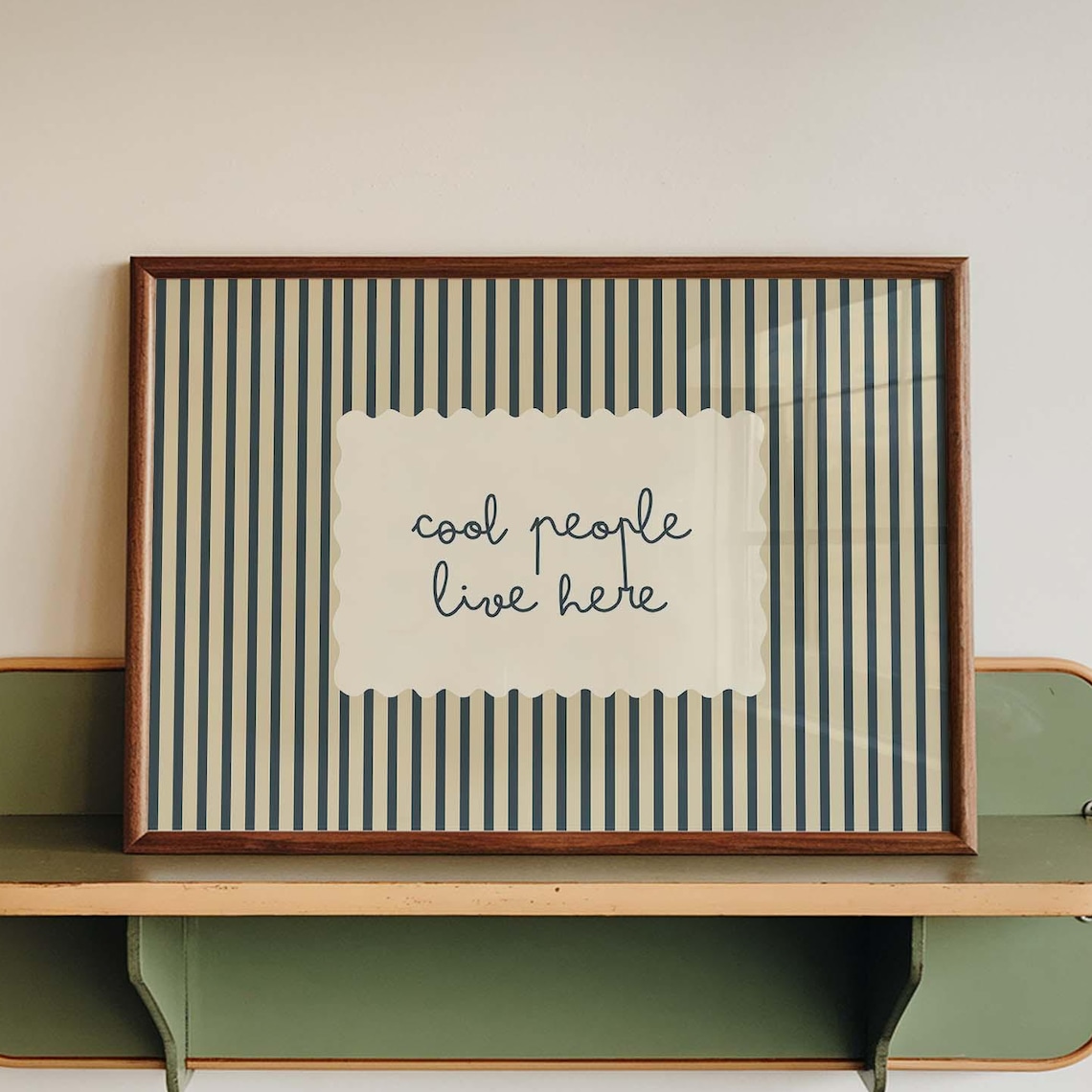 Cool People Live Here Poster Print
