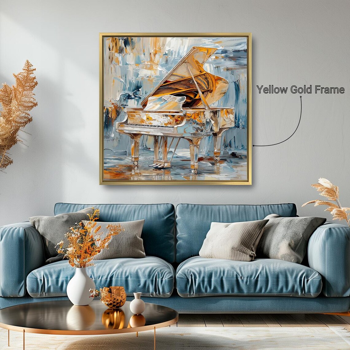 Abstract Grand Piano, Modern Music Wall Art Print - Image 5
