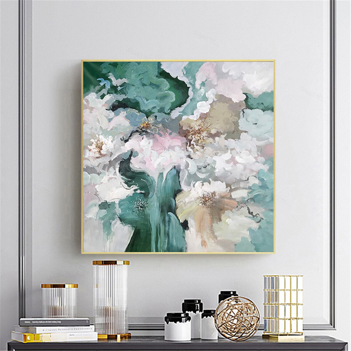 Colorful Flower Painting, Modern Floral Art Print - Image 2
