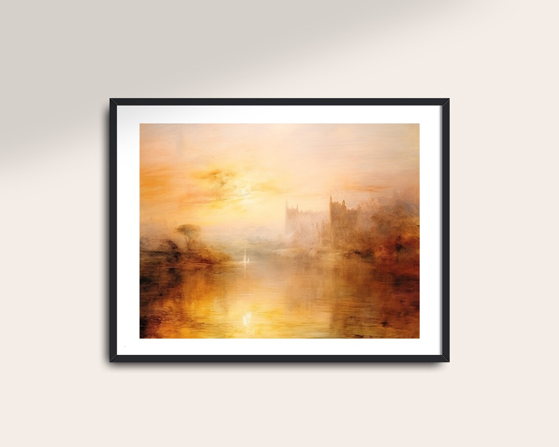 Vintage Nature Painting Art Print, Light Academia - Image 2