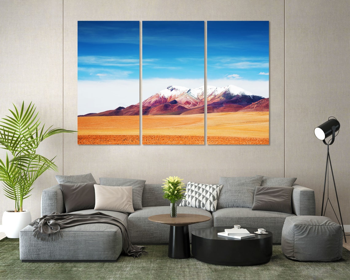 Bolivia Altiplano Desert With Snow Capped Volcano Mountain View Poster - Image 4