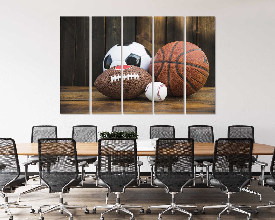 Soccer Ball Photo Print Art Baseball Home Decor For Wall Rugby Ball Large Art For Wall Basketball Ball Pictures Art On - Image 7