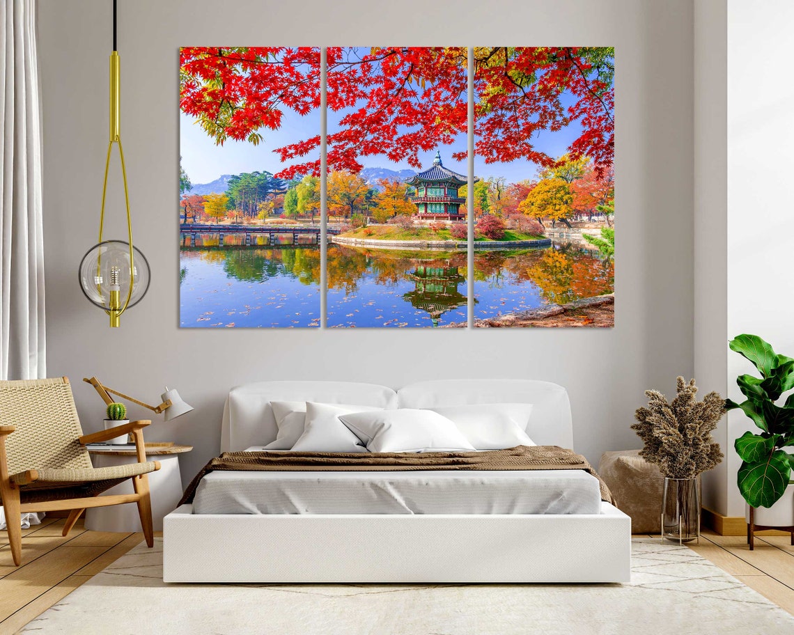 Colorful Gyeongbokgung Palace In Seoul Wall Art South Korea Print Art On Seoul Landscape On Seoul Photo For Home Decor - Image 8