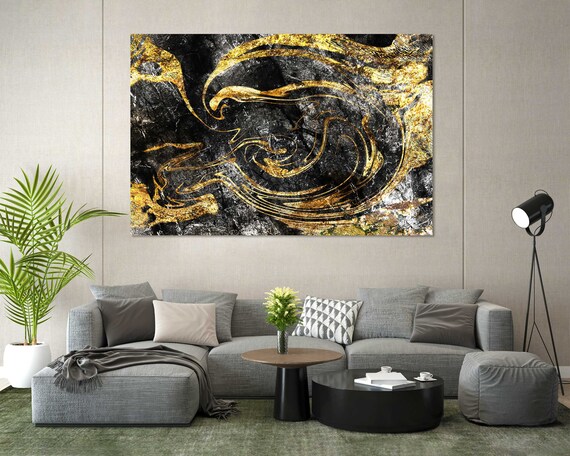 Black And Gold Abstract Art For Wall Luxury Art For Wall Gold Abstract Artwork Black And White Abstract Painting On