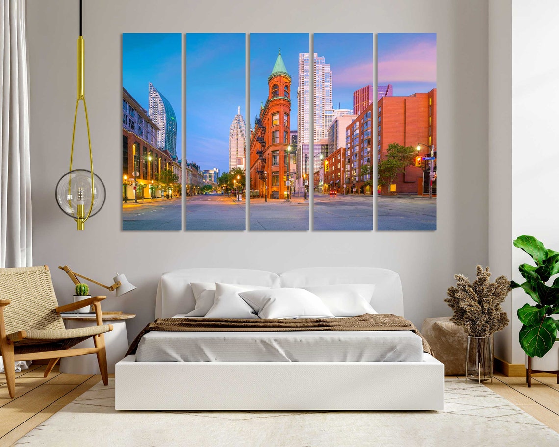 Toronto Gooderham Building Historic Street Sunset City Poster - Image 6