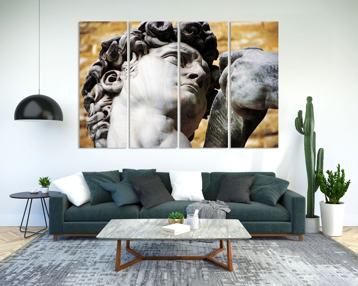 Michelangelo Statue Of David Sculpture Close Up Italy Art Poster - Image 3