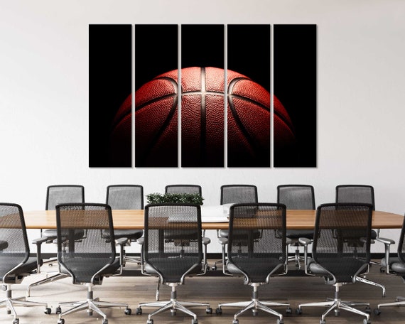 Basketball Wall Art Basketball Print Basketball Modern Home Decor Game With Ball Pictures Print Basketball Ball Close Up Decor