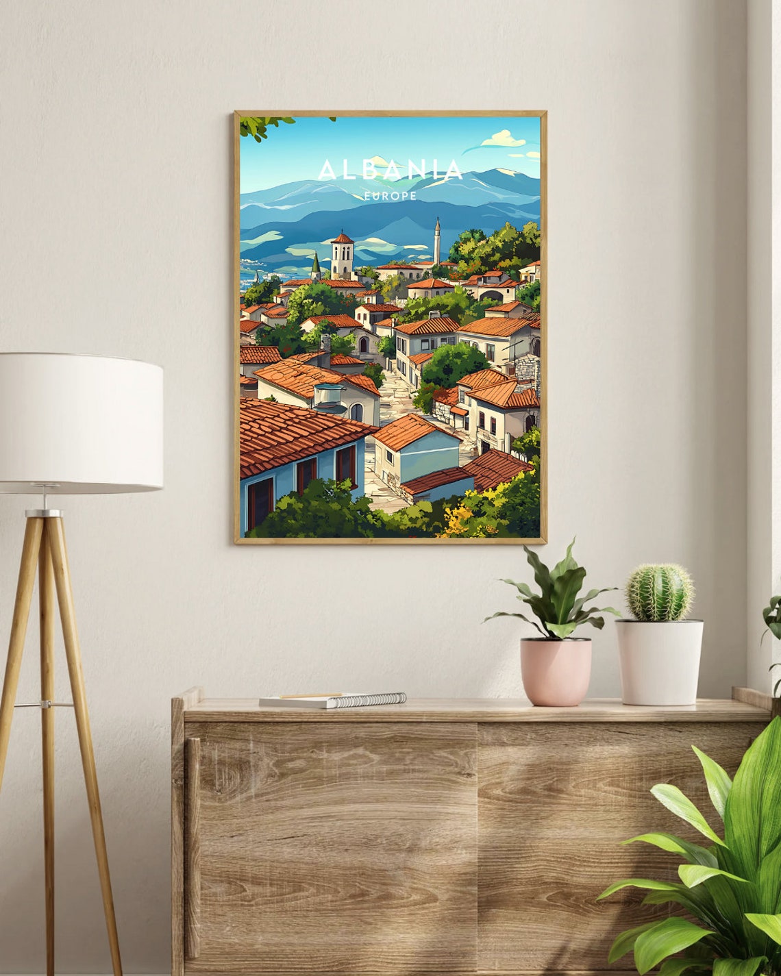 Albania Travel Print Europe Europe Poster Albania Poster Travel Wall Art Albania Print Albania Europe European Tirana Albanian - Image 3