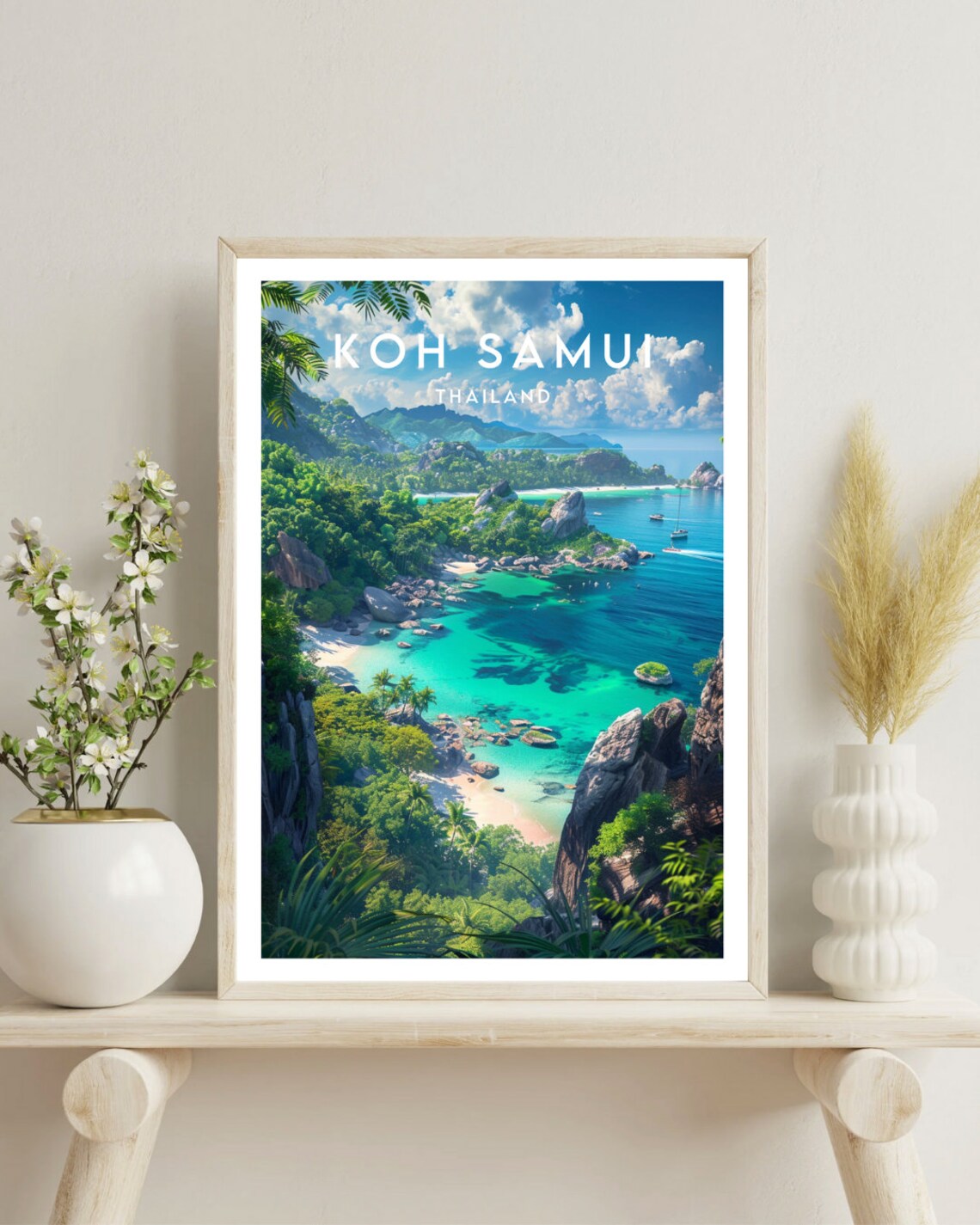 Koh Samui Travel Poster, Thailand Travel Wall Art - Image 4