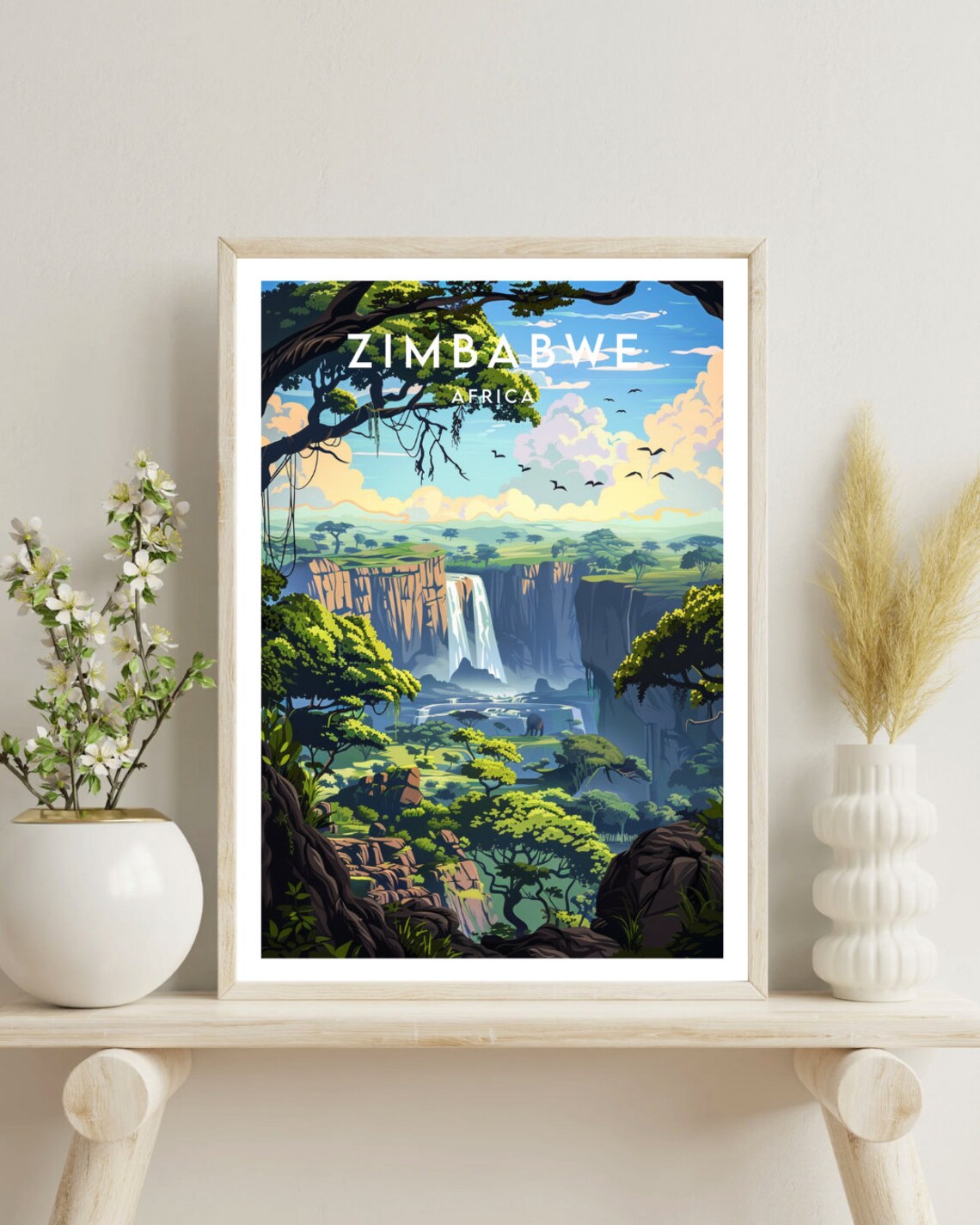 Zimbabwe Travel Wall Art Print - Image 4