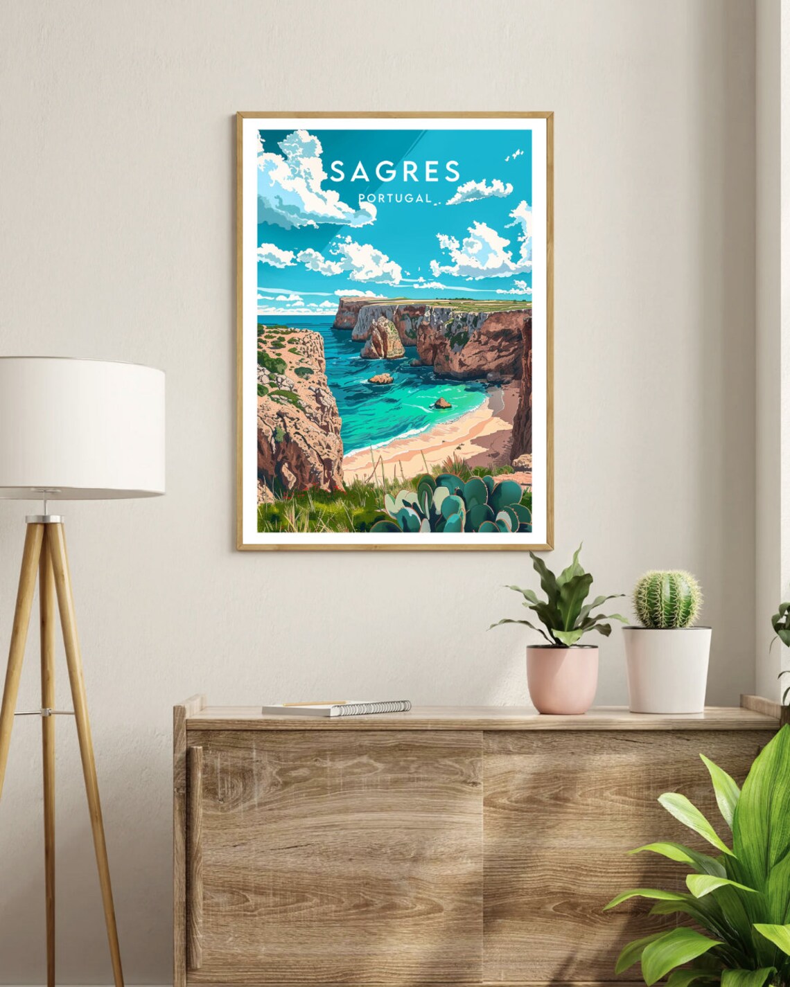 Sagres Travel Poster, Portugal European Wall Art - Image 3
