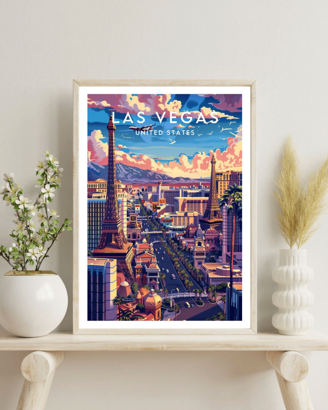 Las Vegas Travel Poster, United States City Print - Image 4