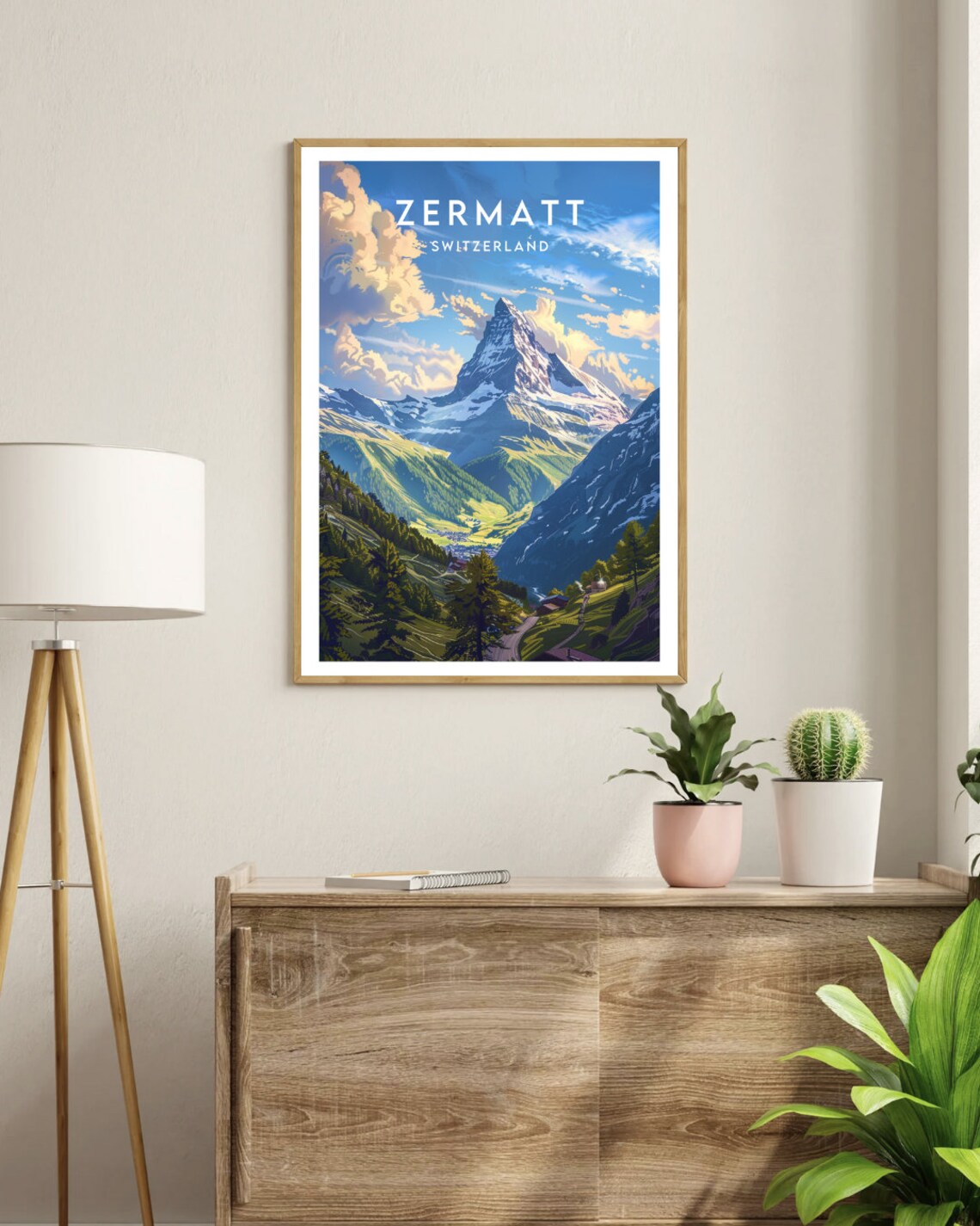 Zermatt Travel Poster, Switzerland Europe Wall Art - Image 3