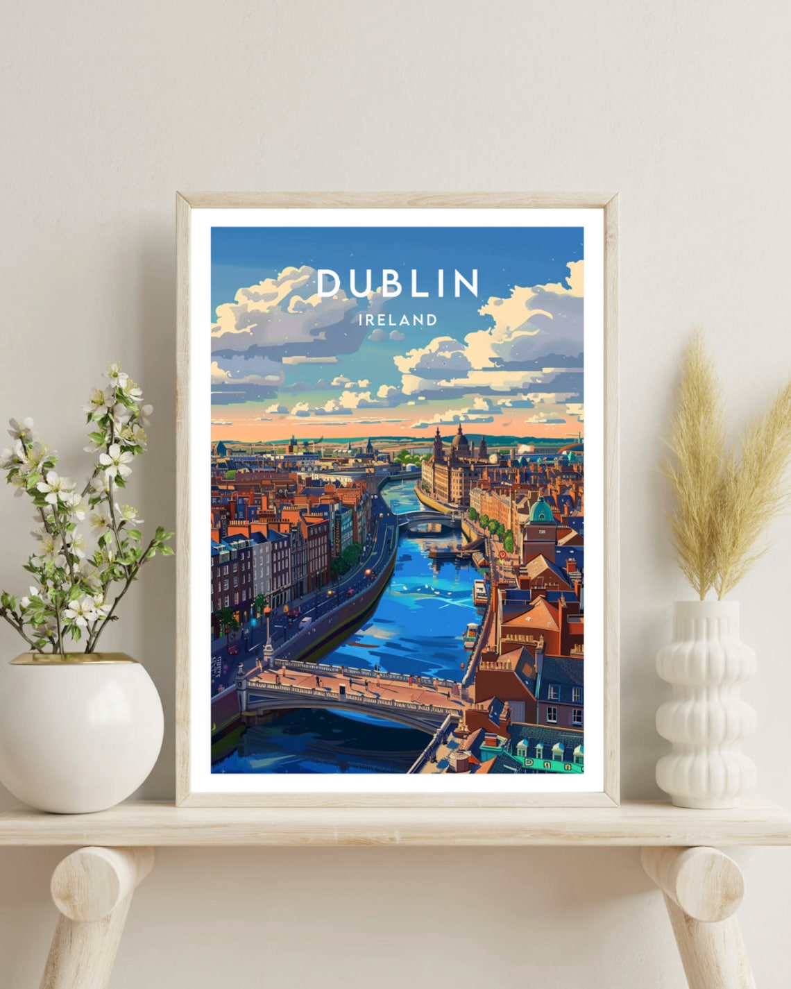 Dublin Travel Poster, Europe Wall Art Print - Image 4