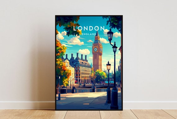 London Travel Print, England Poster, Big Ben