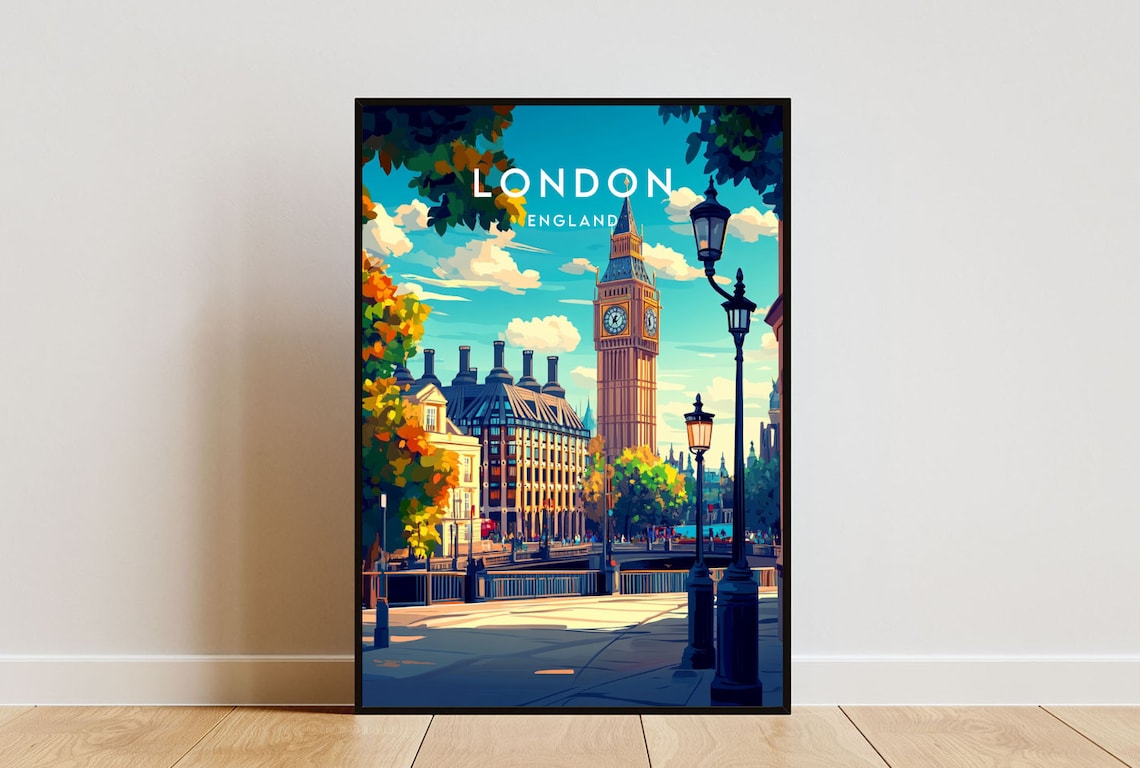 London Travel Print, England Poster, Big Ben
