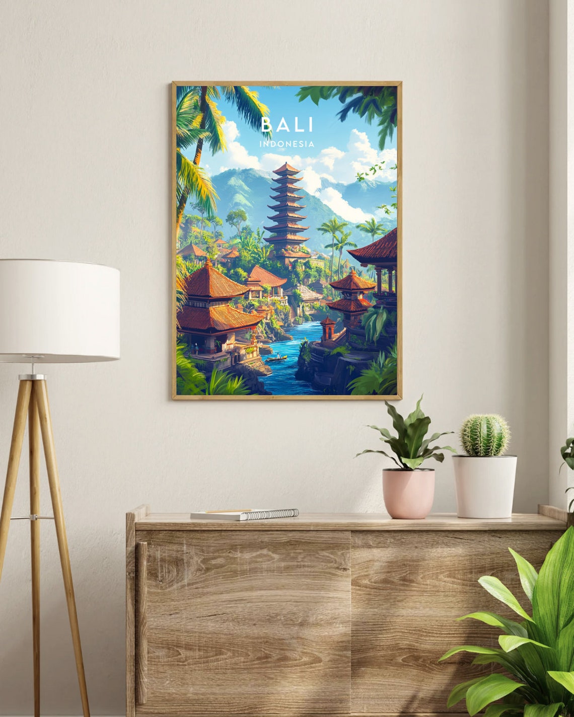 Bali Travel Print Indonesia Bali Poster Indonesia Poster Travel Wall Art Indonesia Print Island Poster Indonesia Asia Ubud Poster - Image 3