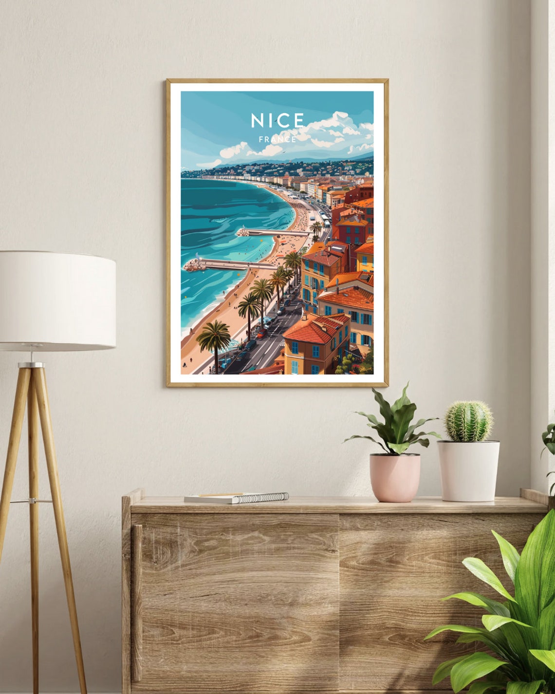 Nice Travel Print France Nice Poster France Poster Travel Wall Art France Print Poster France Europe Nice French South France - Image 3