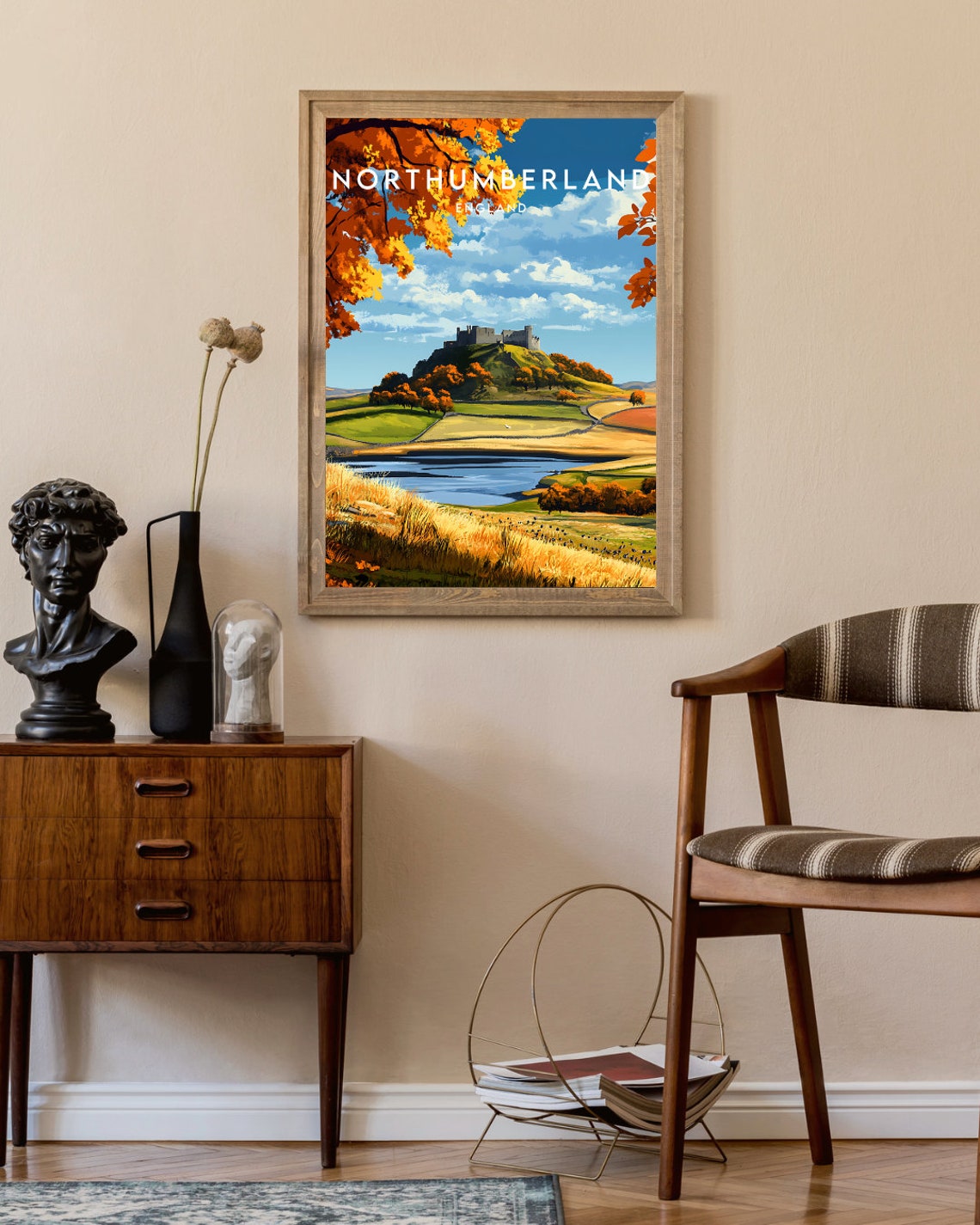 Northumberland Travel Print England Northumberland Poster England Poster Travel Wall Art England Print England Northumberland Uk - Image 2