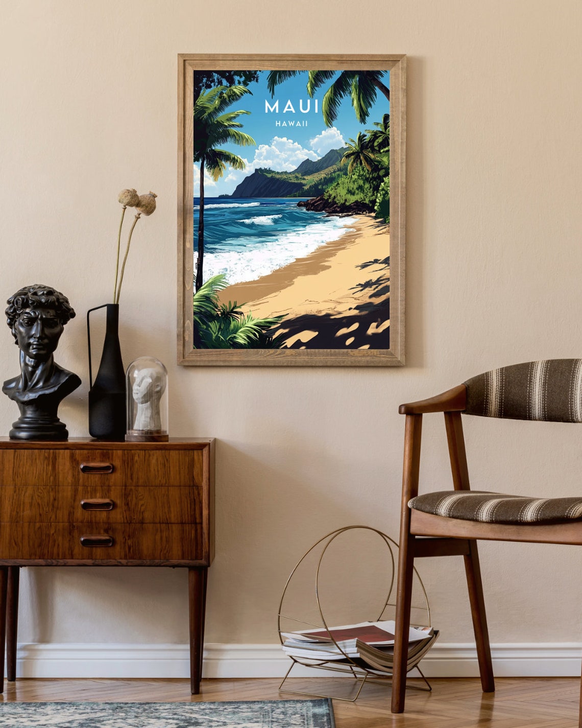 Maui Travel Print United States Maui Poster America Poster Travel Wall Art America Print America Maui Usa Hawaii Hawaii Poster - Image 2