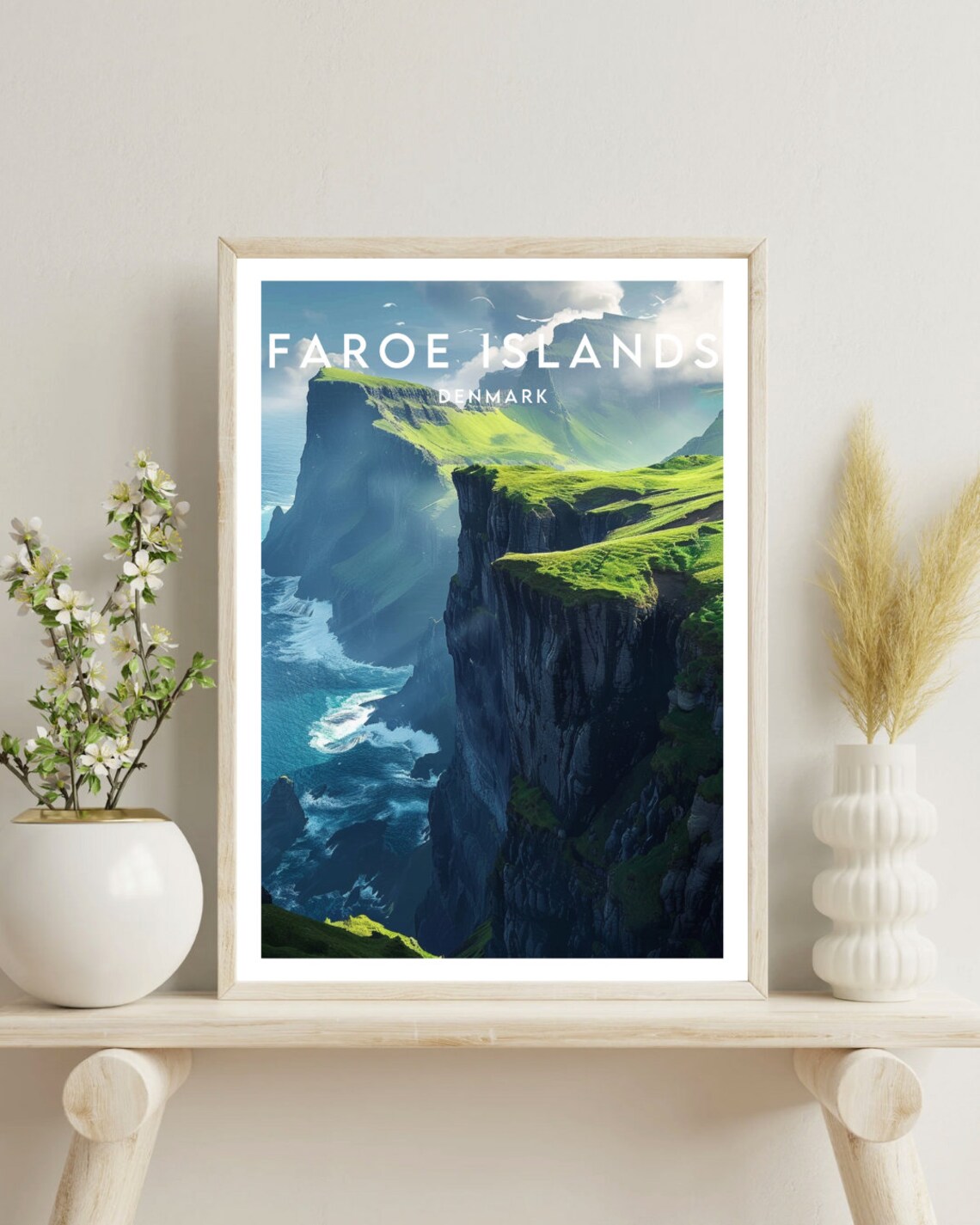 Faroe Islands Travel Poster, Denmark Europe - Image 4