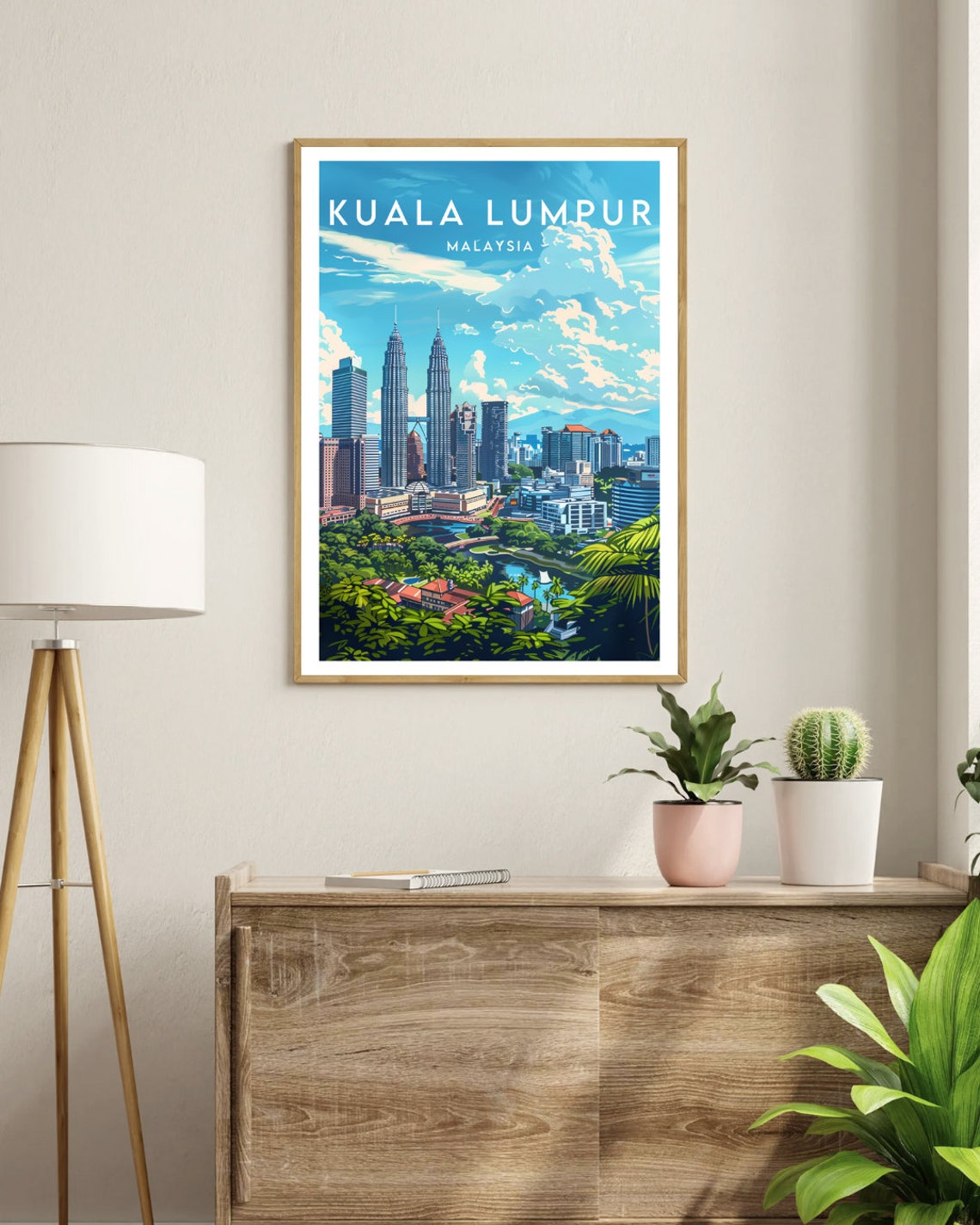 Kuala Lumpur Travel Print Malaysia Kuala Lumpur Poster Malaysia Poster Travel Wall Art Malaysia Print Poster Malaysia Asia Kl - Image 3