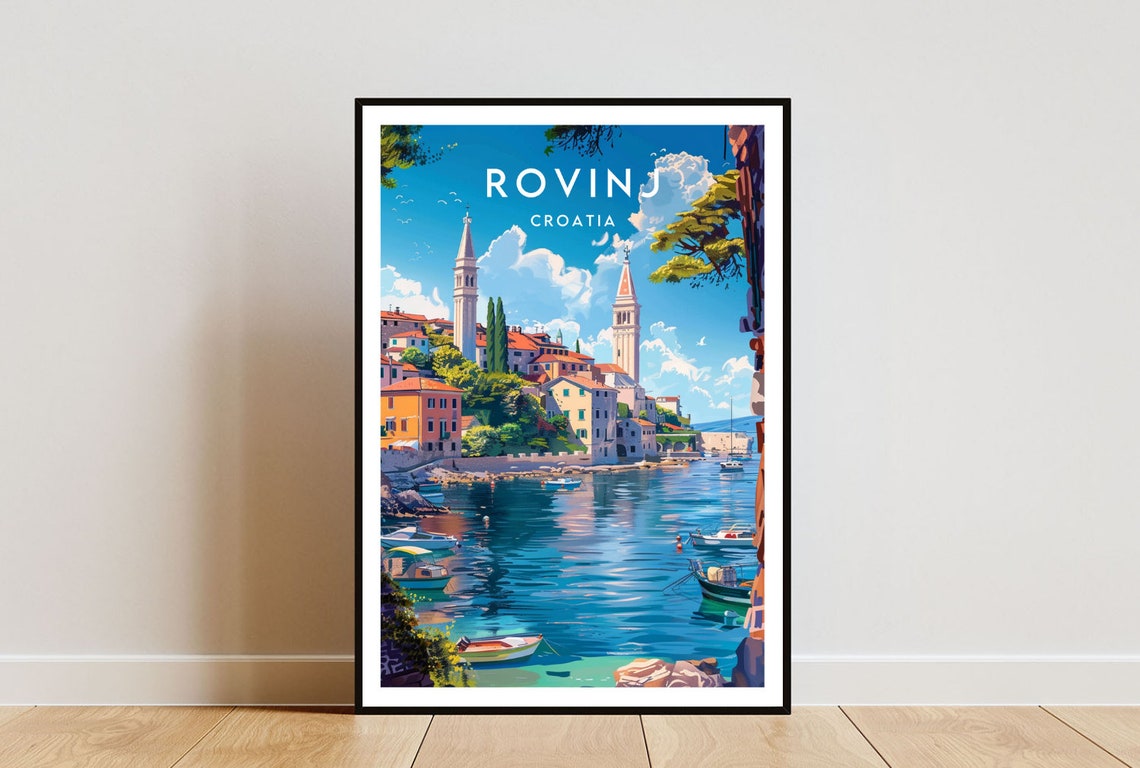 Rovinj Travel Print Croatia Rovinj Poster Croatia Poster Travel Wall Art Croatia Print Croatia Rovinj Europe Croatian Rovinj Art