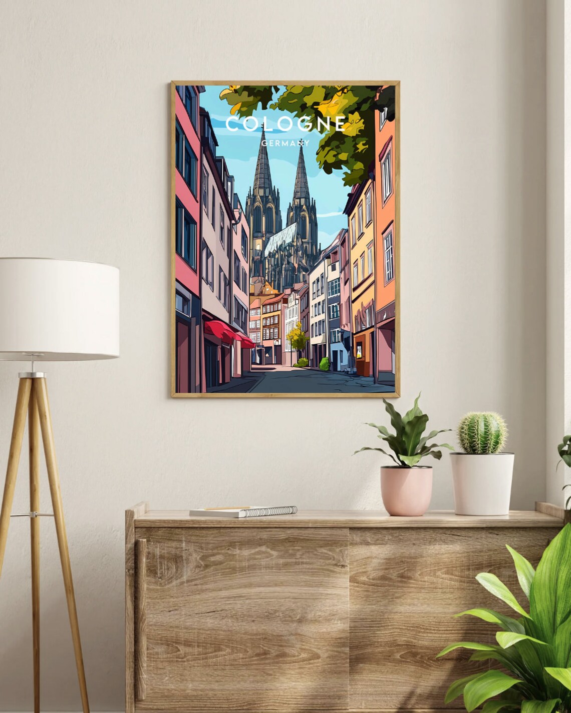 Cologne Vintage Travel Poster, Germany City Print - Image 3
