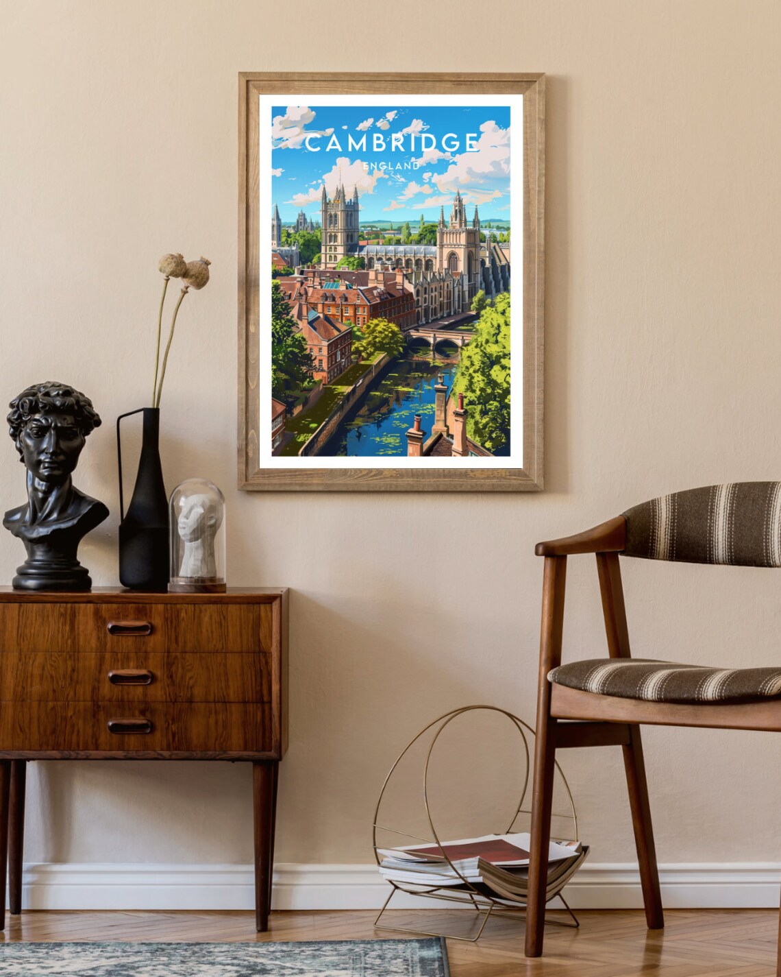 Cambridge Travel Print England Cambridge Poster England Poster Travel Wall Art England Print England Europe Cambridge English - Image 2