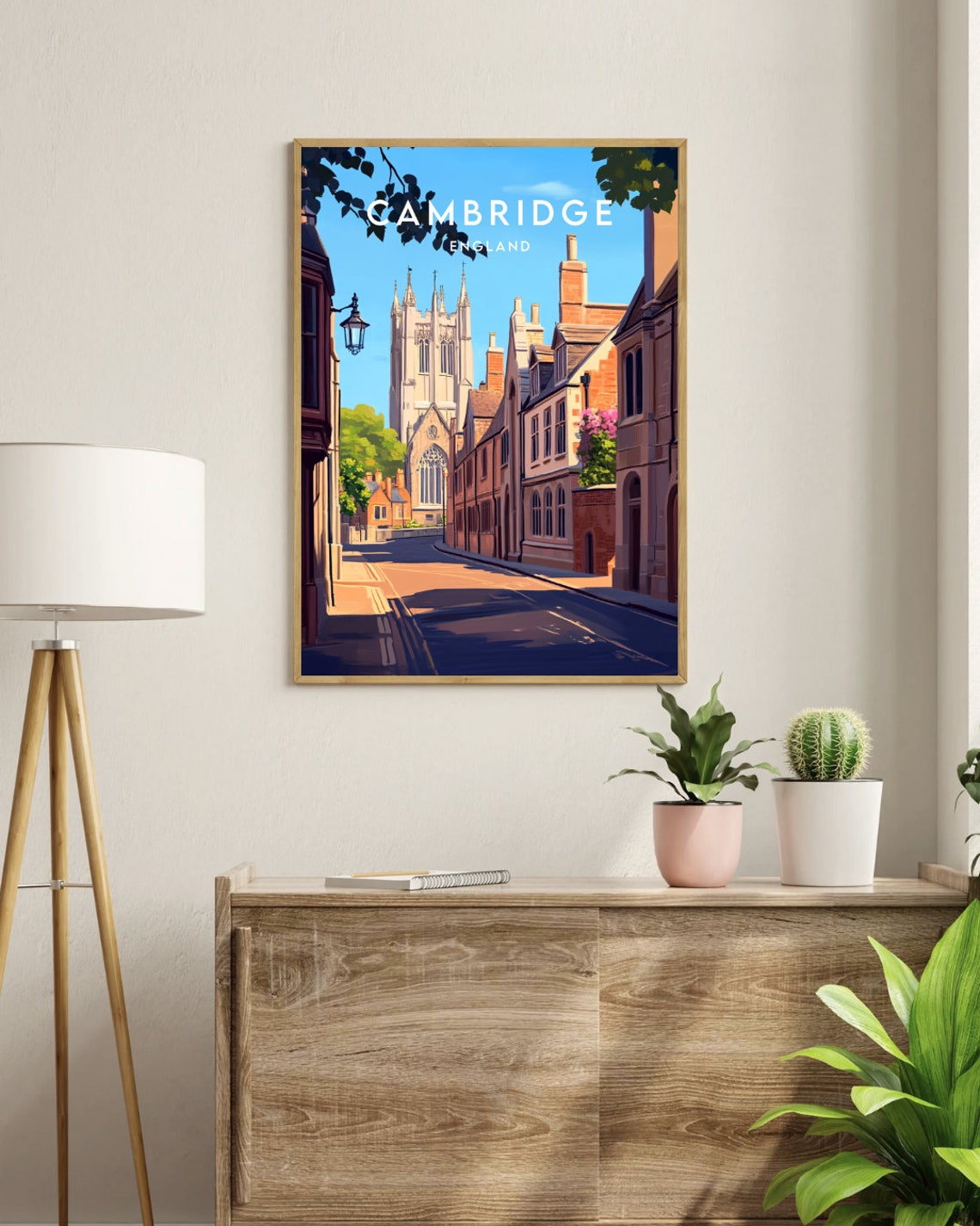 Cambridge Travel Print England Cambridge Poster England Poster Travel Wall Art England Print England Europe Cambridge English - Image 3