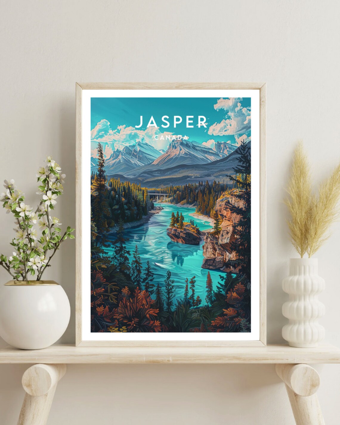 Jasper Travel Poster, Canada Landscape Wall Art - Image 4