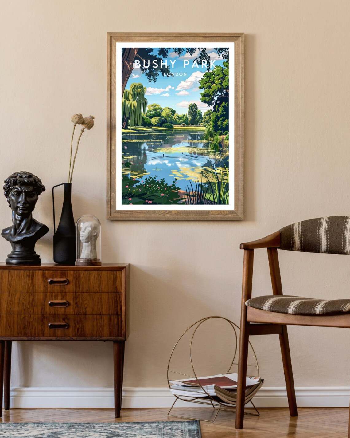 Bushy Park Travel Poster, London England - Image 2