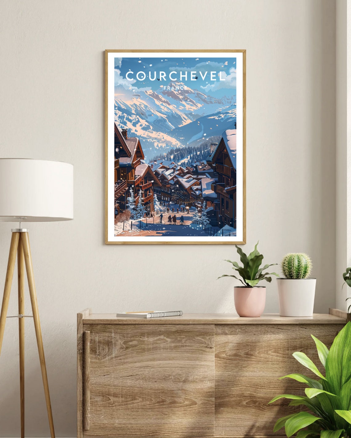 Courchevel Travel Print France Courchevel Poster France Poster Travel Wall Art France Print Poster France Europe Courchevel Ski - Image 3