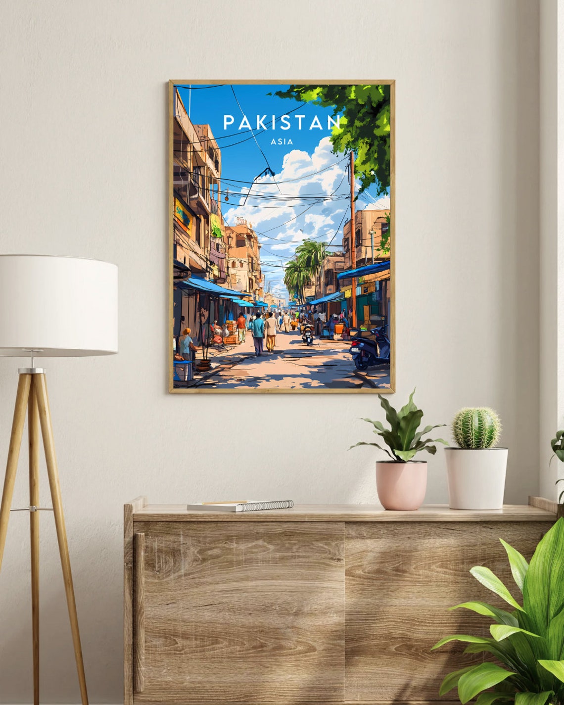 Pakistan Travel Print Pakistan Poster Travel Wall Art Pakistan Print Travel Poster Backpacking Poster Wall Decor Pakistan Wall Art - Image 3