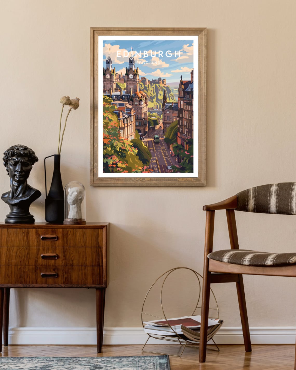 Edinburgh Travel Poster, Scotland Europe Wall Art - Image 2