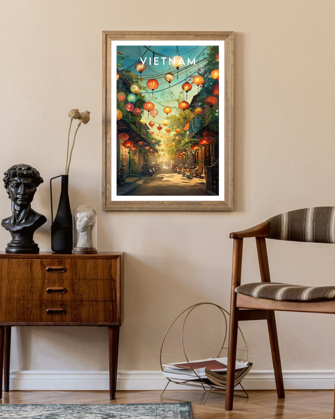 Vietnam Travel Poster, Hanoi Hoi An Wall Art - Image 2
