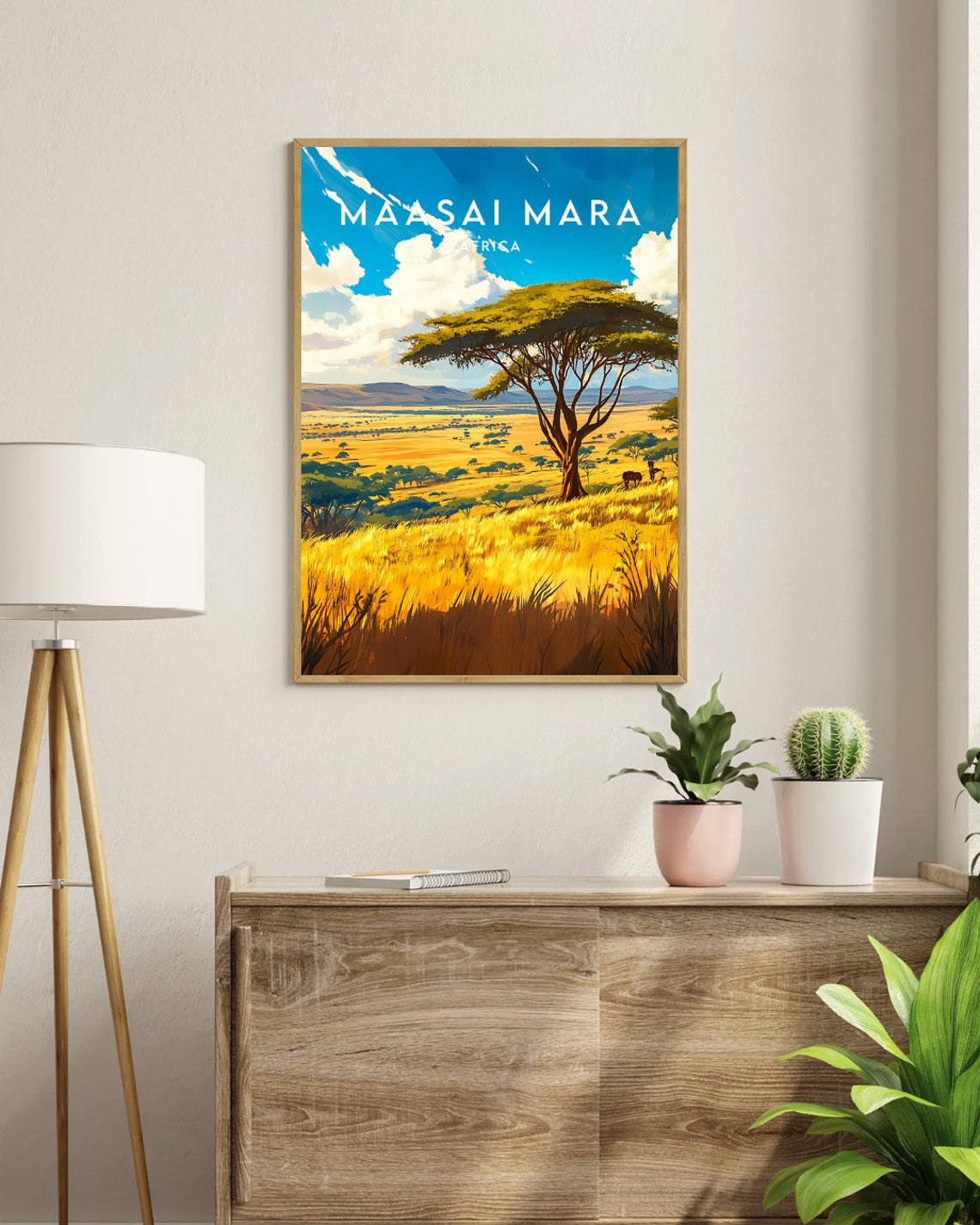Maasai Mara Travel Print Kenya Kenya Poster Kenya Poster Travel Wall Art Kenya Print Maasai Mara Wall Art Masai Mara Africa Kenya - Image 3