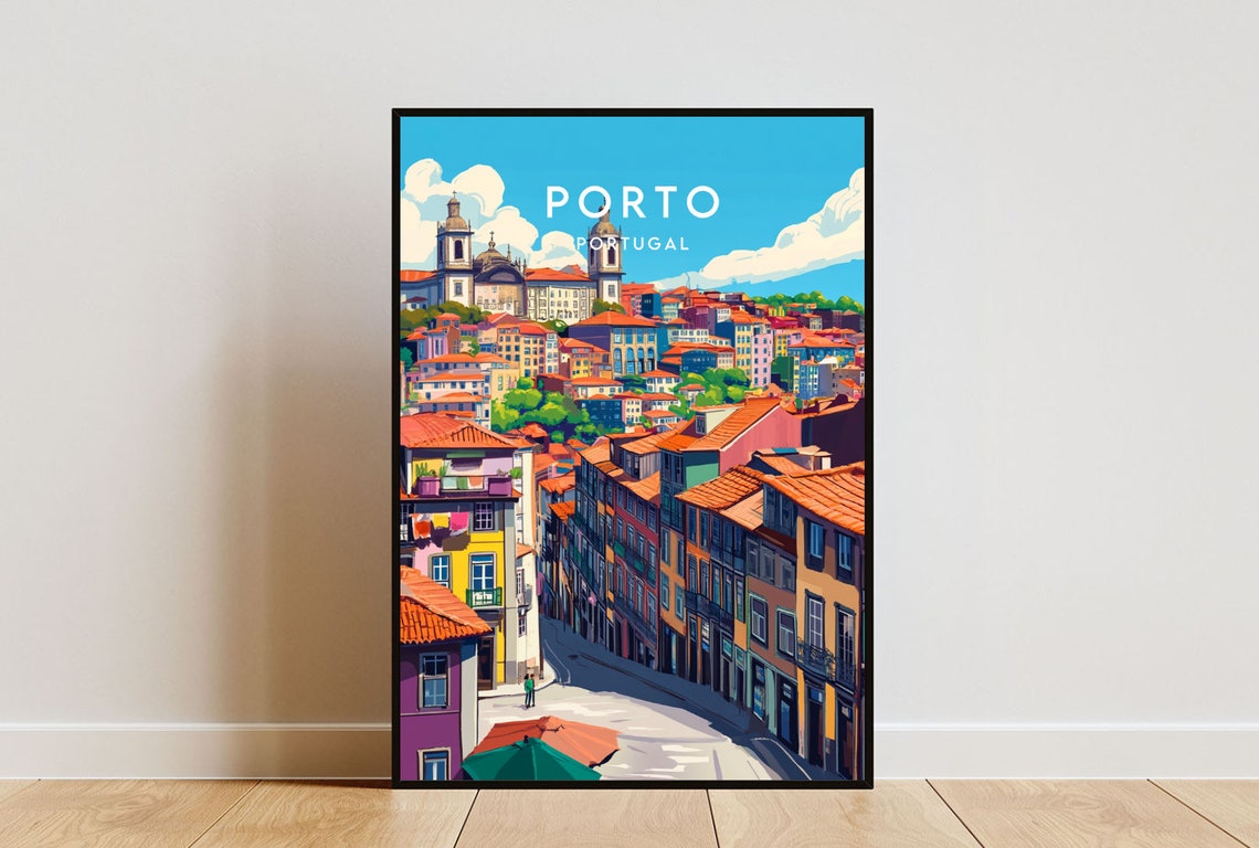 Porto Travel Print Portugal Porto Poster Portugal Poster Travel Wall Art Portugal Print Poster Portugal Europe Porto Portugese