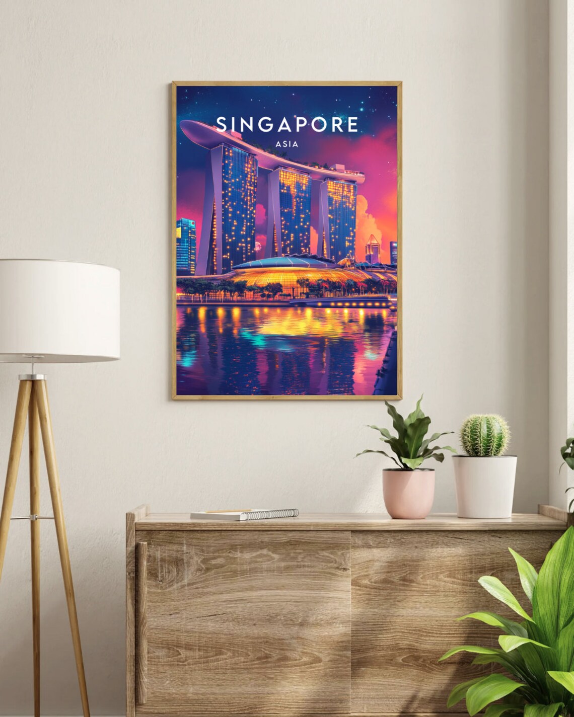 Singapore Asia Wall Art Travel Poster - Image 3
