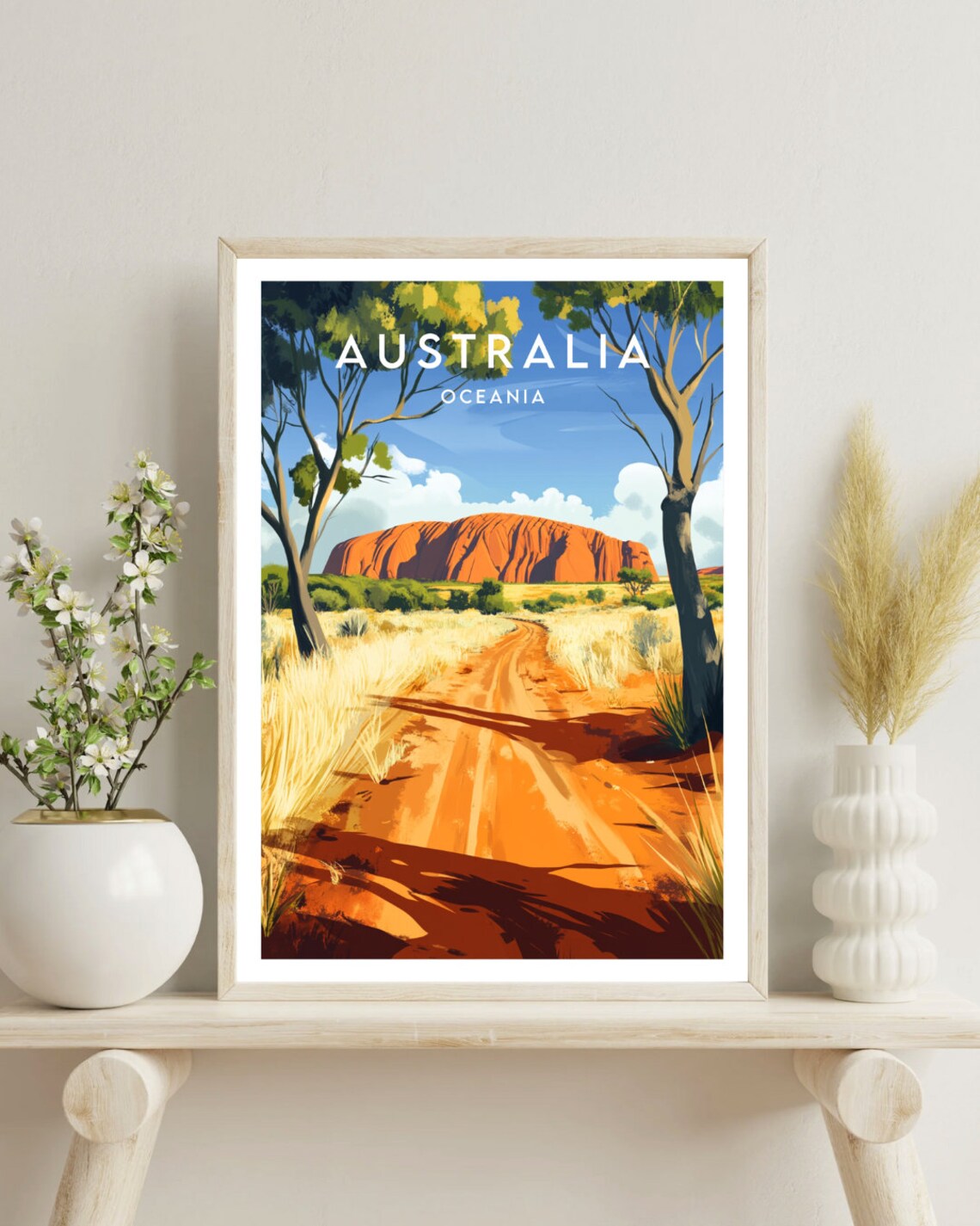 Australia Travel Poster, Oceania Outback Sydney - Image 4